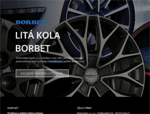 Tablet Screenshot of borbet.cz